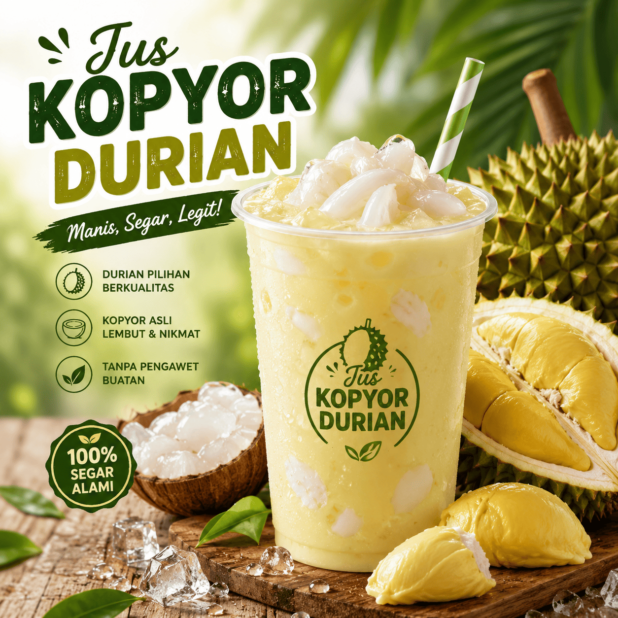 Jus Kopyor Durian dari Sate Khas Senayan